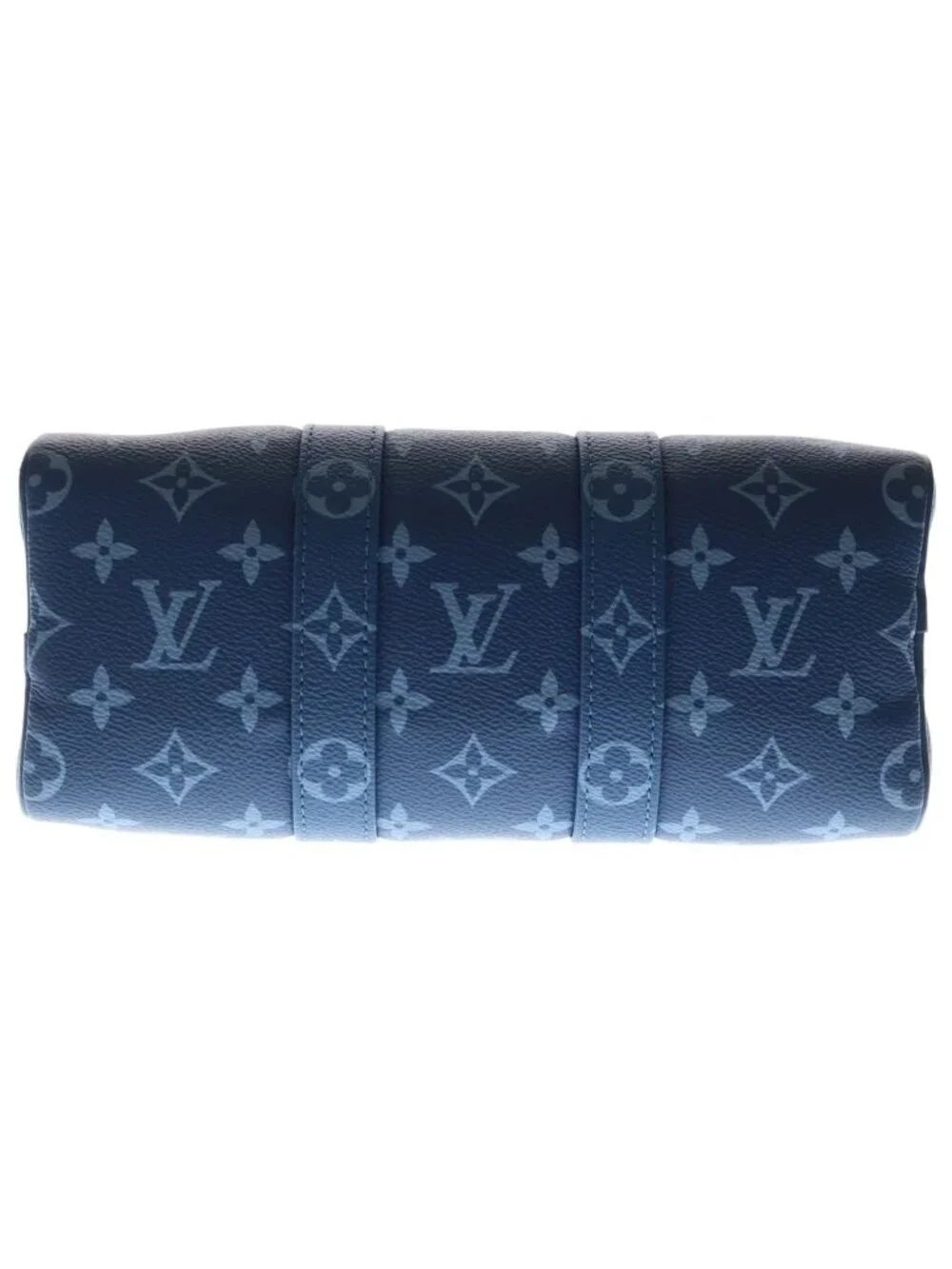 Louis Vuitton Keepall Bandouliere 25 Monogram Atlantic Blue Leather 2-Way Bag